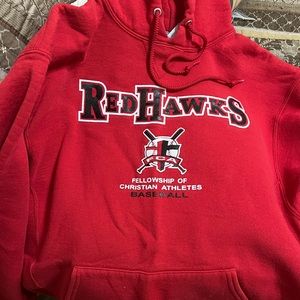 FCA Red Hawks Baseball Hoodie - large